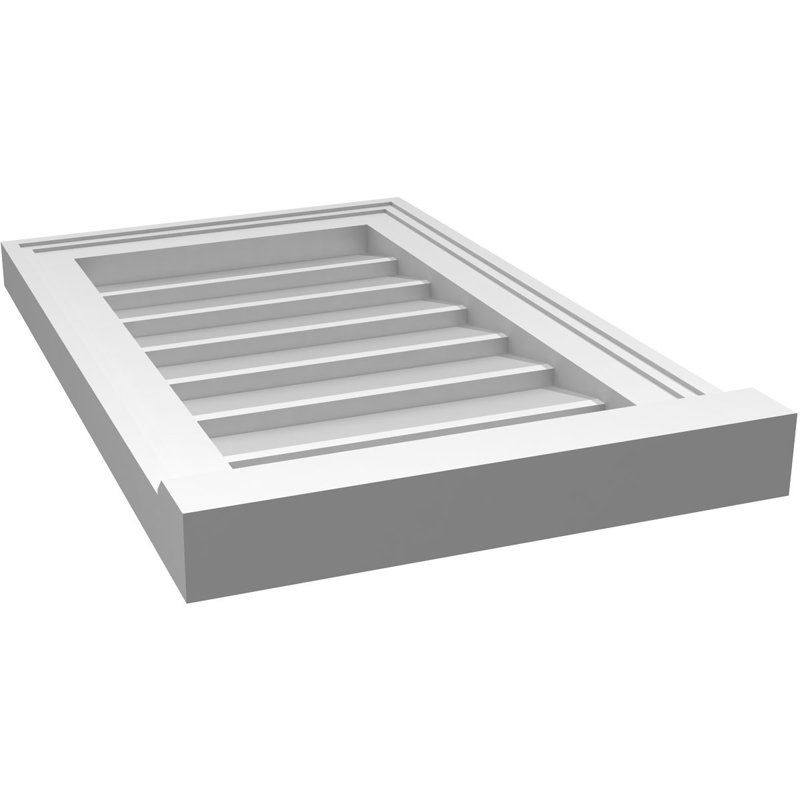 Cadre de seuil Brickmould, brun clair apprêté, H 22 po x l 14 po x P 2 po
