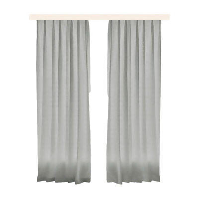 150 x 270 cm / 59,06 x 106,3 pouces 2 pièces Les décorations de fenêtre en lin de style exquis qui habillent la fenêtre