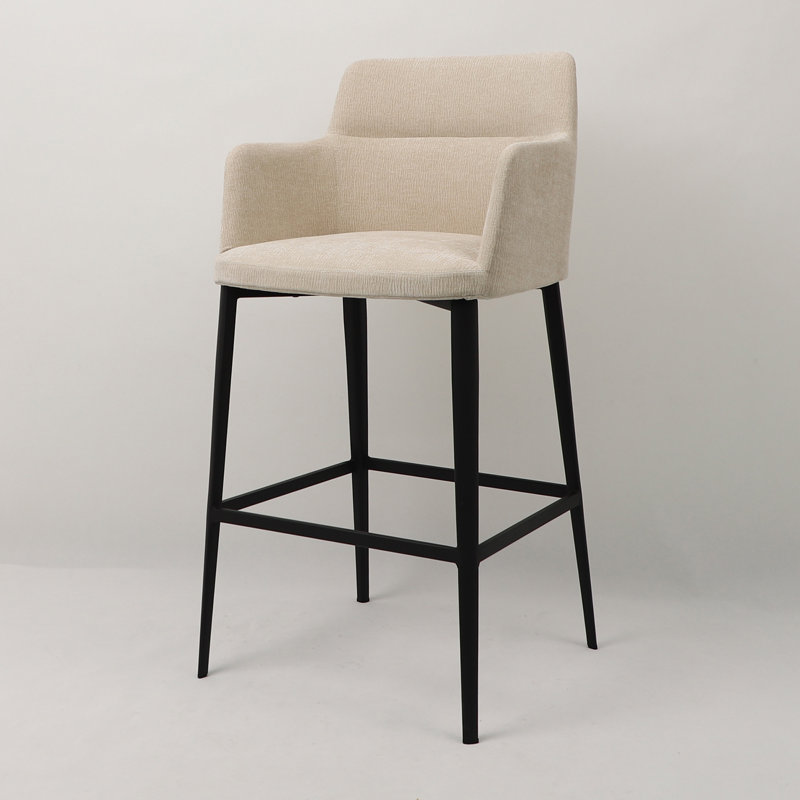 Jahnke Earle Bar & Counter Stool, Toasted Oatmeal, Bar Stool (29" Seat Height)