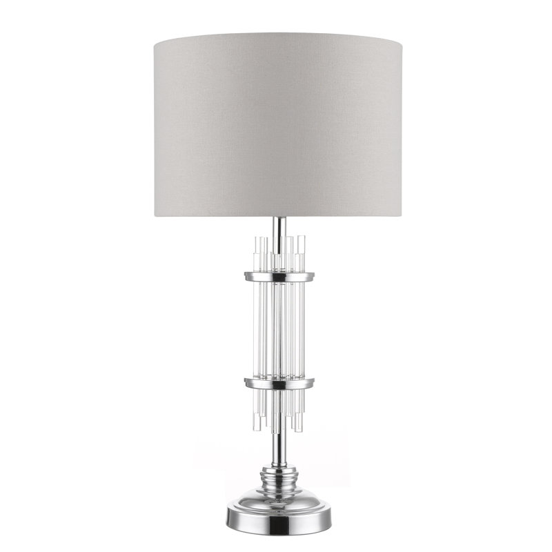 Bryan Metal Table Lamp, Polished Chrome