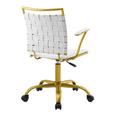 Chaise de bureau en similicuir Fuse