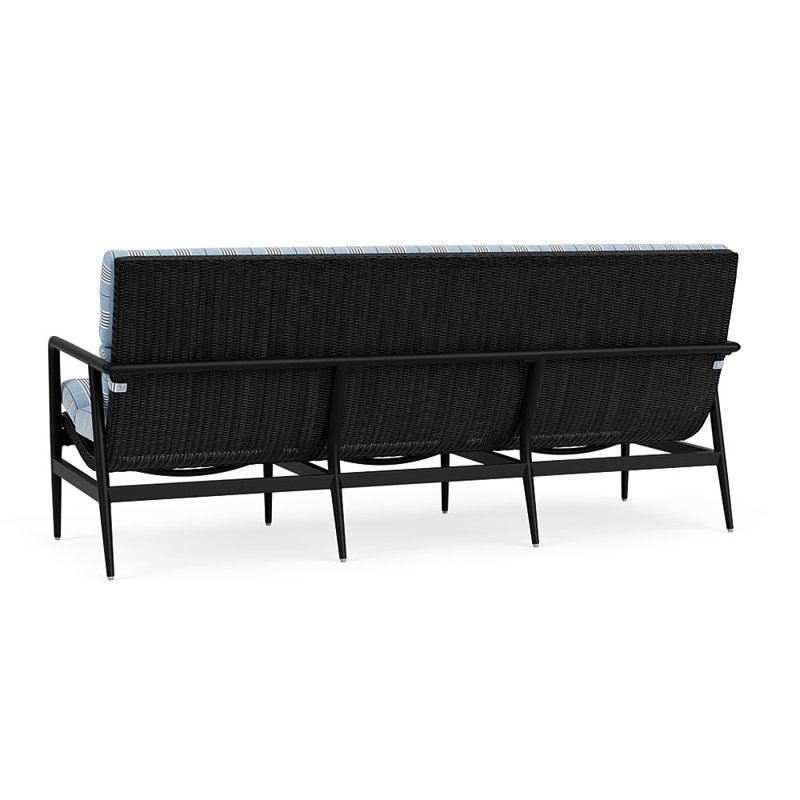 Cascade Outdoor 3 - Seat Patio Sofa, Hansen Sky, Ebony