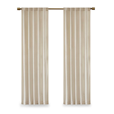 Paire de rideaux obscurcissant en velours de polyester avec passe-tringle