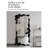 French Minimalist Black Irregular-Edge Wooden Art Full-Length Mirror-130021456