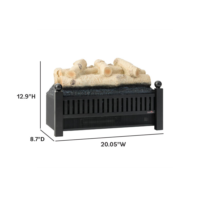 duraflame® 20.5-inch Electric Log Set Heater with Remote, Birch