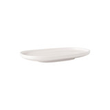 Villeroy & Boch Afina Gourmet Universal Plate/Pickle Dish, Premium Porcelain, Made in Germany, Dishwasher and Microwave Safe, 9 x 5 in, Stackable, White