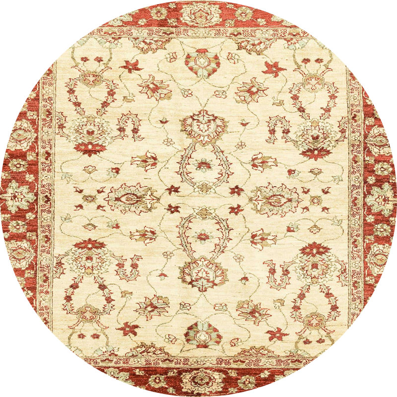 Abubakarr Abstract Indoor Rug, Round 6'
