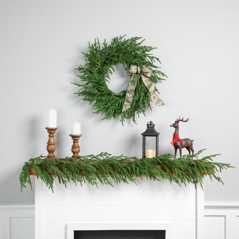 Guirlande de Noël artificielle en pin Norfolk, 5 pi, non éclairée
