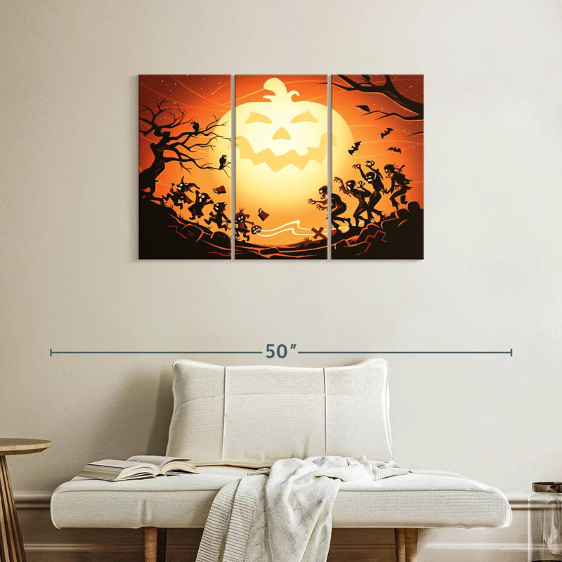 Citrouille d'Halloween Lelend, H 24 po x l 38 po