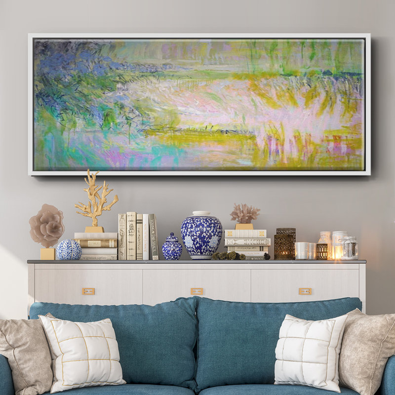 Etude- Framed Canvas, 20" H x 50" W