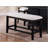 1Pc Contemporary Style Bench Gray Fabric Upholstery Tufted Tapered Wood Legs Bedroom Living Room Dining Room Furniture Wheat Charcoal Finish