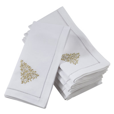 Salcedo Cotton Embroidered Square Napkin