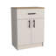 Armoire de rangement pour garde-manger Barbados avec un tiroir, deux tablettes intérieures et deux portes, cuisine-1614069463
