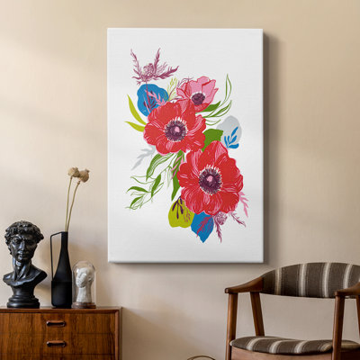 Brilliant Poppies II - galerie sur mesure Cavas