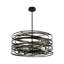 Lustre 8 lumières à intensité variable noir