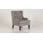 Keisha 29" Traditional Wingback Accent Chair with Textured Fabric Upholstery, Button-Tufted Back & Foam Cushioned Seat-1295296731
