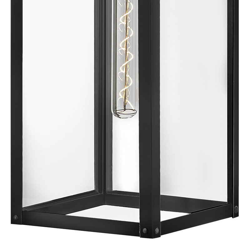 Lanterne murale d'extérieur Caliana, H 25 po x l 7 po x P 10,5 po, Noir