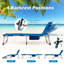 Chaise longue d'extérieur en métal-225065431