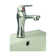 Small Vanity U-Shaped Wall Mount Bathroom Sink with Faucet and Overflow