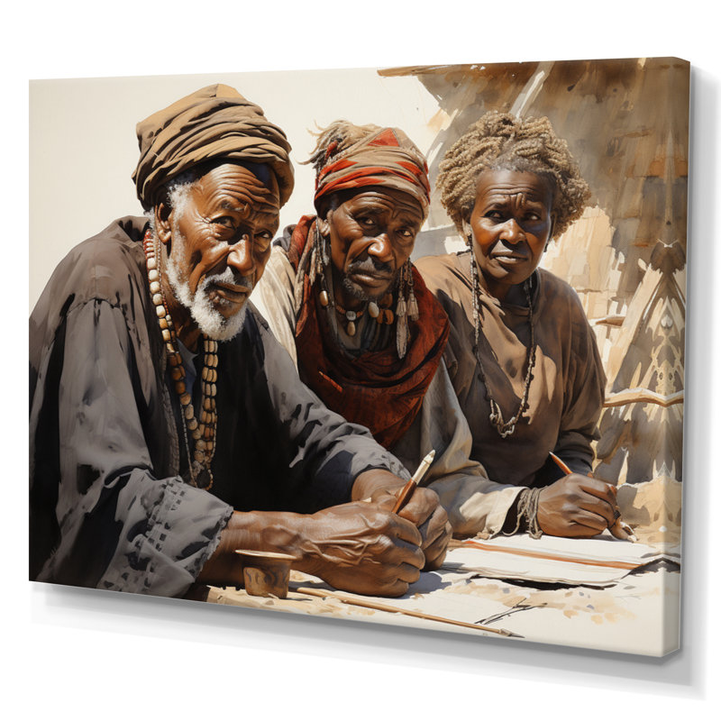 «African Legacy I» sur toile, H 30 po x l 40 po x P 1,5 po, Toile tendue