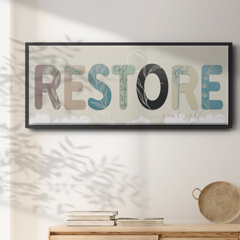 Restore Your Self - Toile encadrée, H 8 po x l 20 po