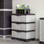 Freestanding Plastic 3-Drawer Storage Unit-484493976