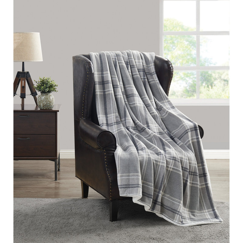 Jeté Cannon Cozy Teddy, Gris, Simple