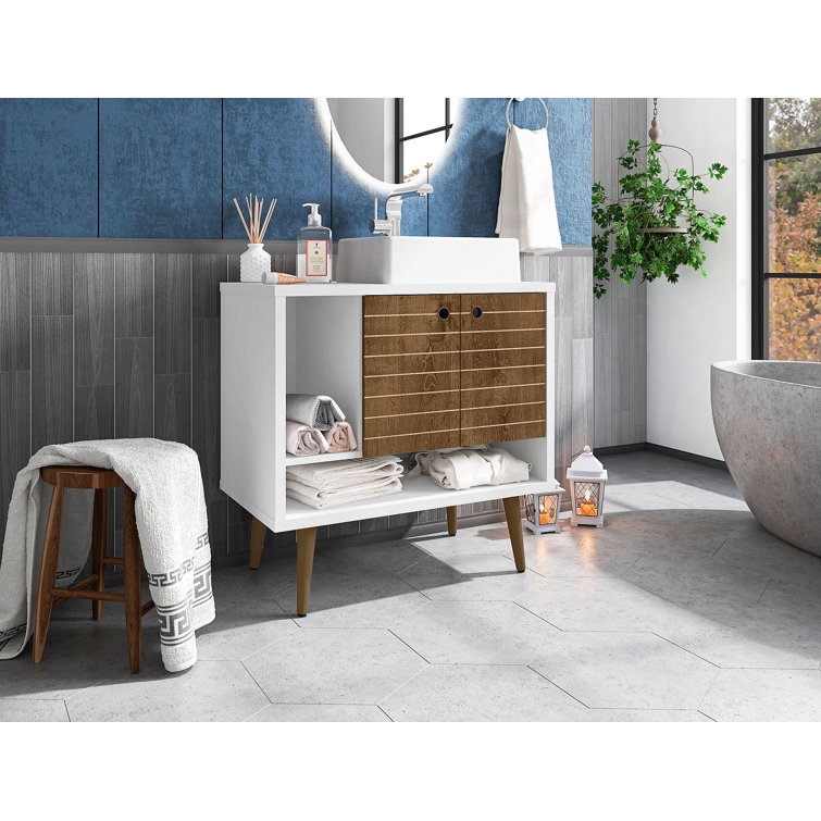 Altom 31.49'' Single Bathroom Vanity with Manufactured Wood Top