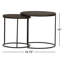 Ensemble de 2 tables gigognes Briani
