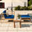 Wood Outdoor - Chair, & Practical Side Elevates Garden Enjoyment Seating Convenient Table Weather- For Patio, Garden, Balcony-161974209