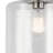Winslow 1-Light Brushed Nickel Semi-Flush Mount Light with Clear Seeded Glass Shade-306069023