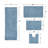 Hazlett 4 Piece Bath Rug Set-842952693