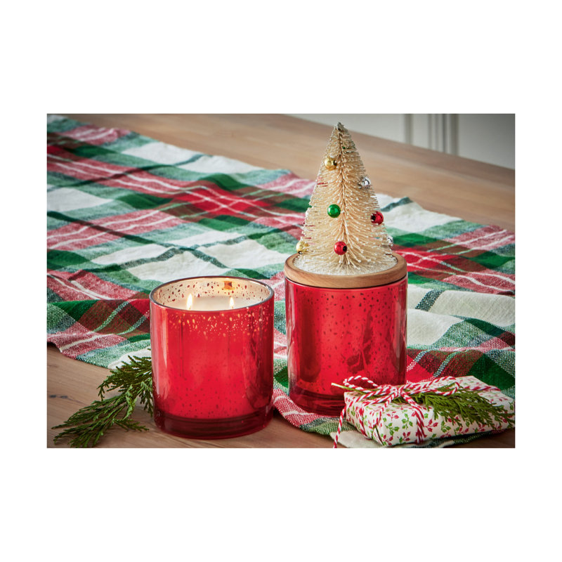 Cedar Fireplace Bottle Brush Candle