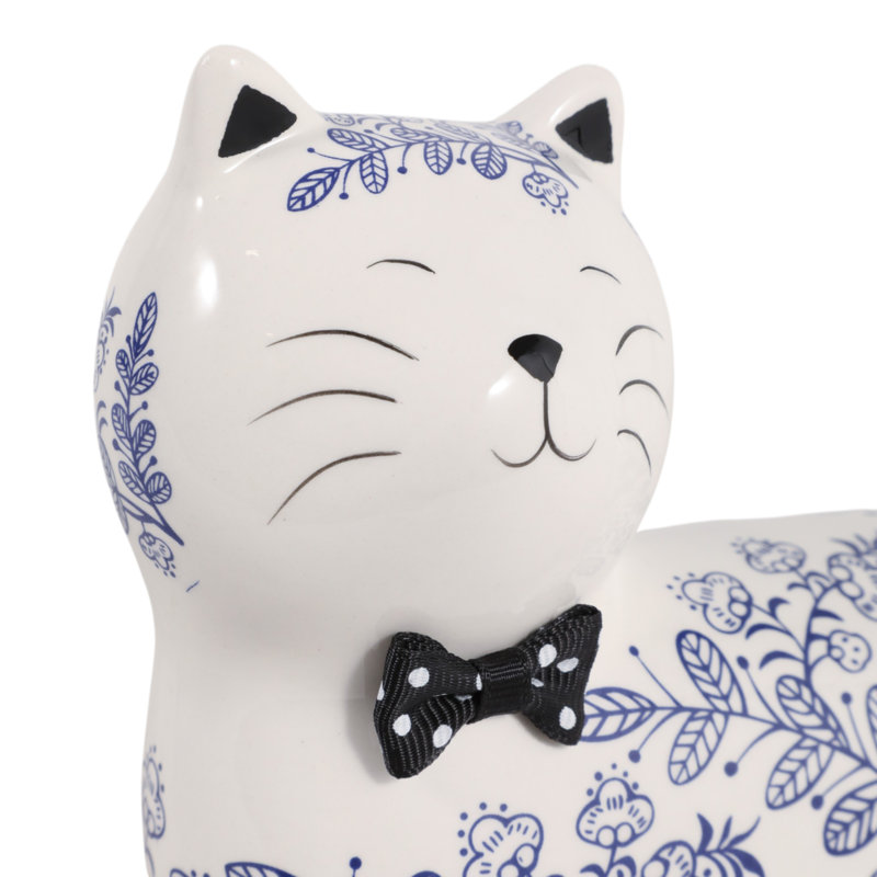 Sculpture de chat en céramique