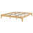 Solid Dry Bamboo Wood Platform Bed Frame, With Wood Slat Support-1294072767