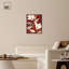 Maroon Floral Dreams II, toile inspirée de l'art abstrait par Art Remedy-104343896-104343868