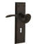 New York Plate Passage (Hall & Closet) with Decorative Keyhole and Manor Lever-1652765823-1652765817