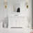 Fossen 48" Single Bathroom Vanity with White Cabinet and Engineered Marble Countertop-789030485-680137444
