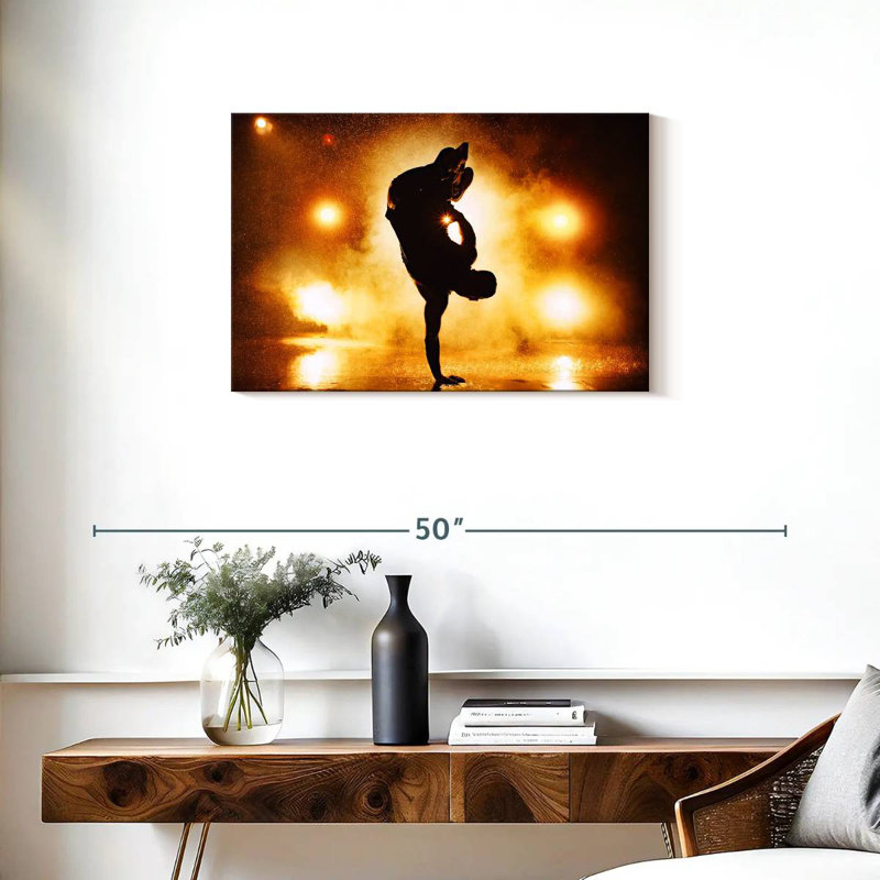 Silhouette Enn Breakdancer, H 20 po x l 30 po