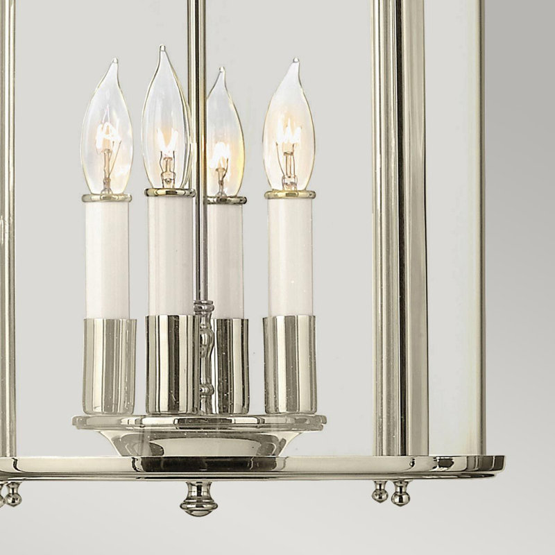 Streeter 4 - Light Polished Nickel Drum Pendant