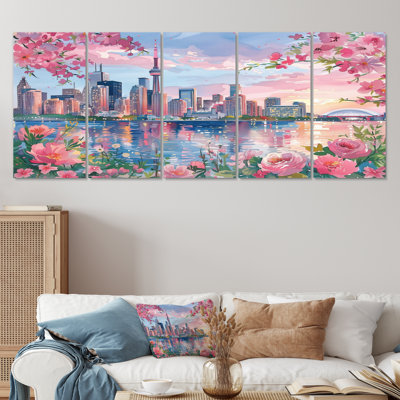 Touchet - ensemble d'art sur toile City Toronto