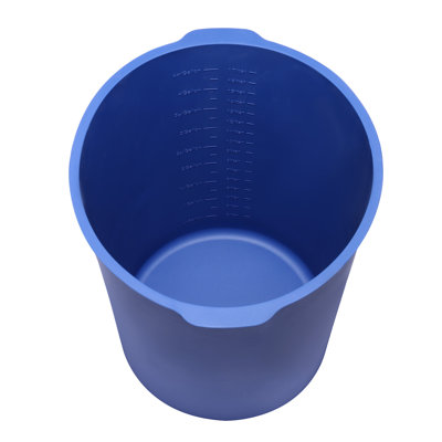 5 Gallon Heavy-Duty Silicone Bucket Liner for Concrete & Mortar Mixing - Leakproof, Reusable Rubber Insert with Measurement Marks