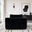Méridienne convertible avec porte-gobelet, rembourrage à ressort et velours côtelé, sans assemblage, noir-1597013134-1597013142