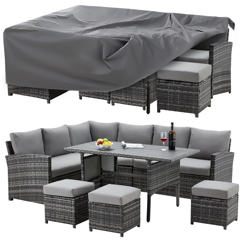 Housse pour ensemble de canapé modulaire imperméable, H 28 po x l 98 po x P 98 po