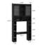 Over The Toilet Storage Cabinet, Farmhouse Storage Cabinet Over Toilet With Acrylic Doors