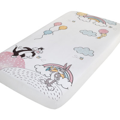 Looney Tunes 100% Polyester - Piece Standard Crib Fitted Sheet