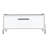 15.6" Tall White Coffee Table With Pull-Down Cabinet And Functional Open Shelf Unit Storage-406784248-406784249