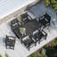 Ensemble repas de patio 7 pièces Bensley-365136395