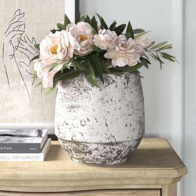 Camryn Weather Resistant Round Cement Pot Planter
