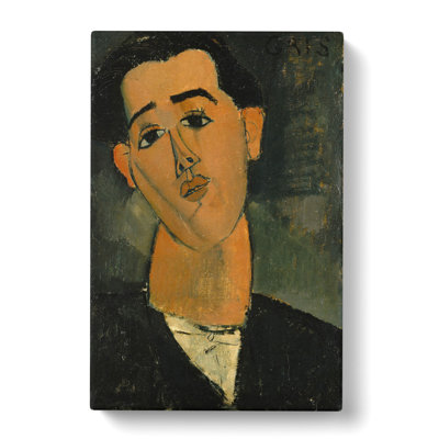 Juan Gris by Amedeo Modigliani - Wrapped Canvas Painting